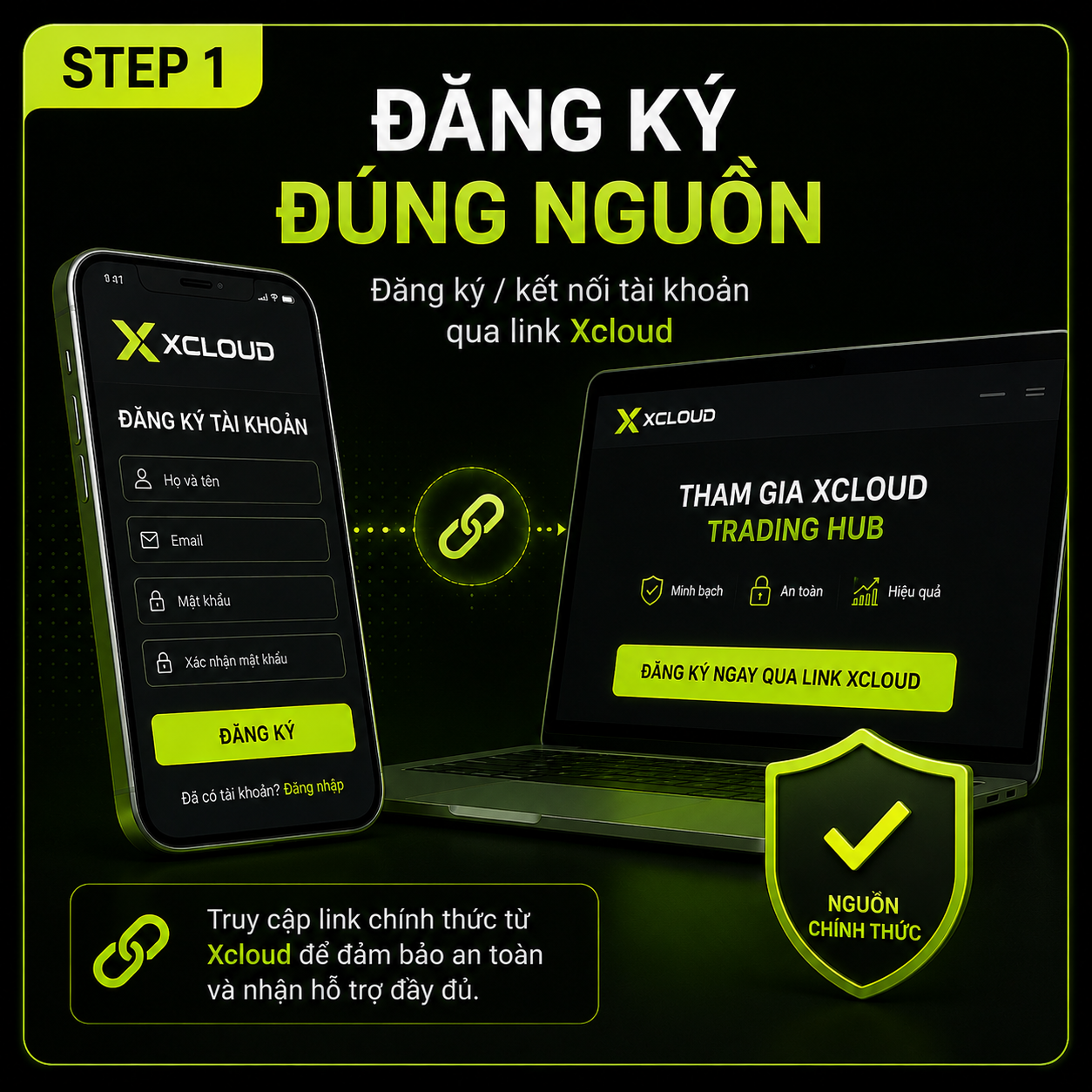 Step 1 — Đăng ký đúng nguồn