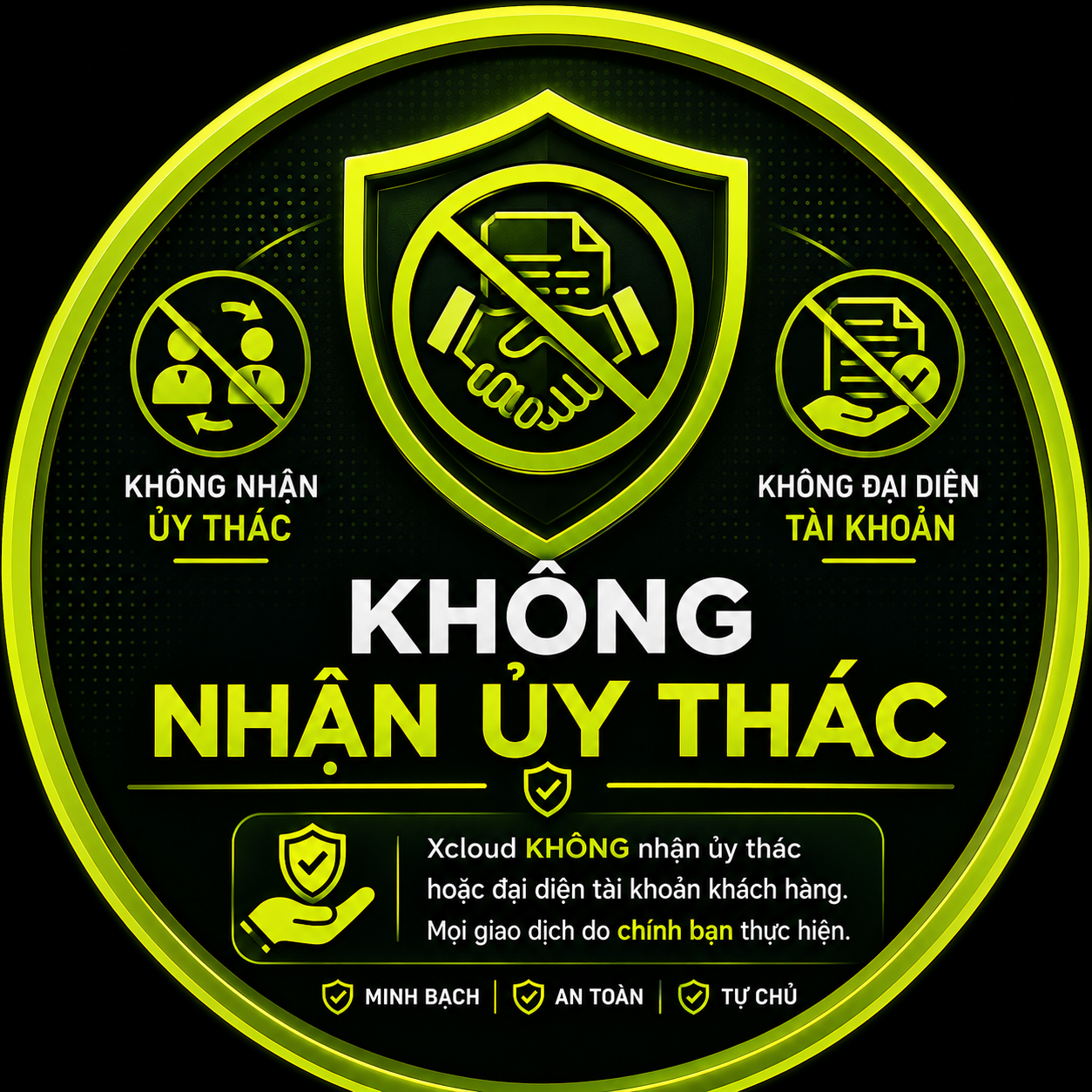 Không nhận ủy thác