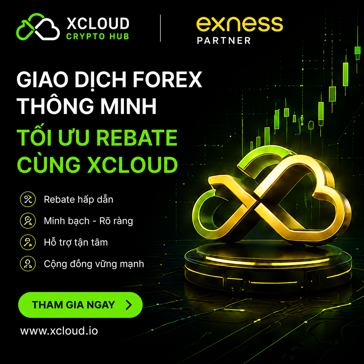 Xcloud x Exness partner banner